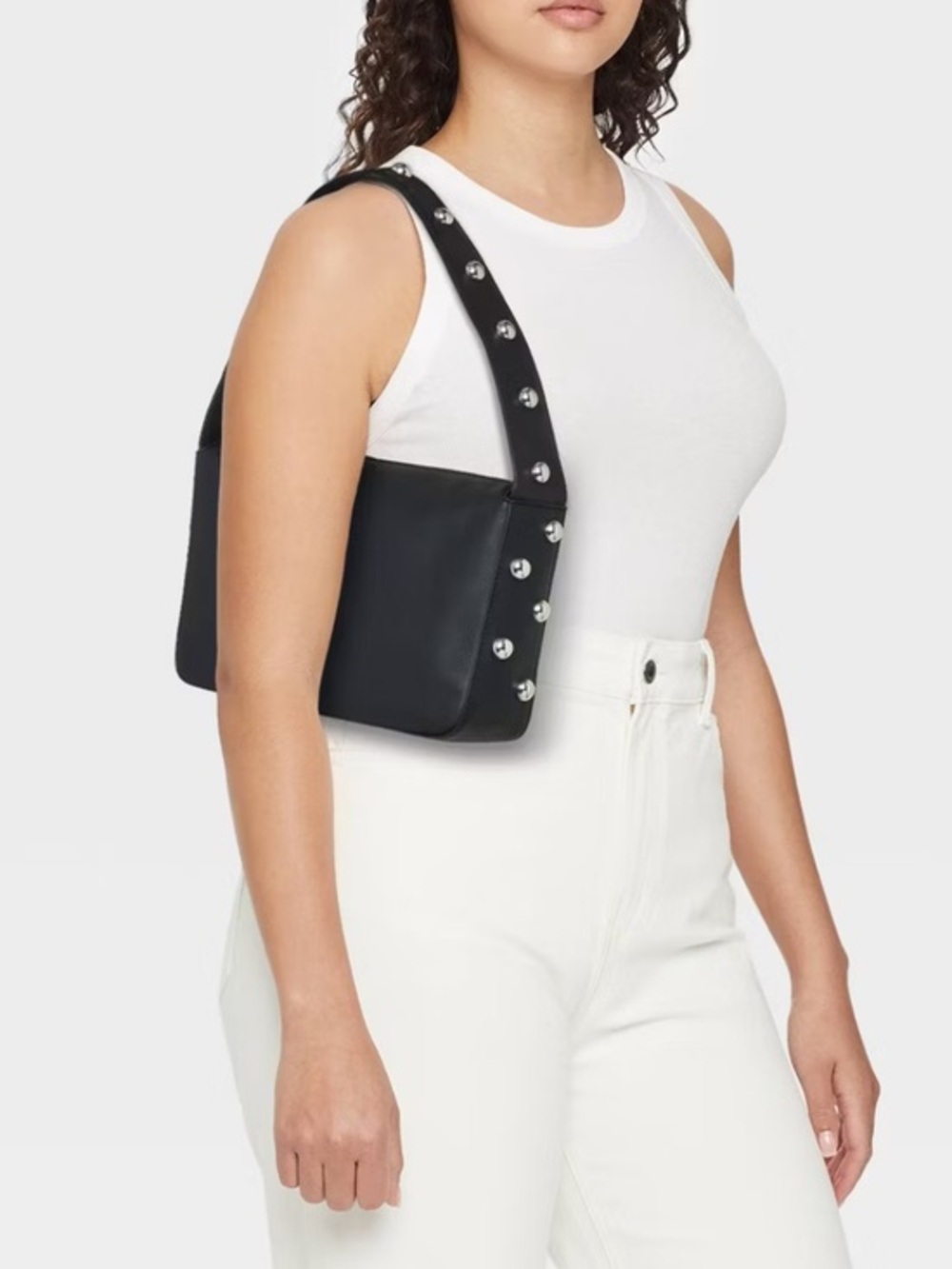 Studded Shoulder Bag - Universal Thread™ Black